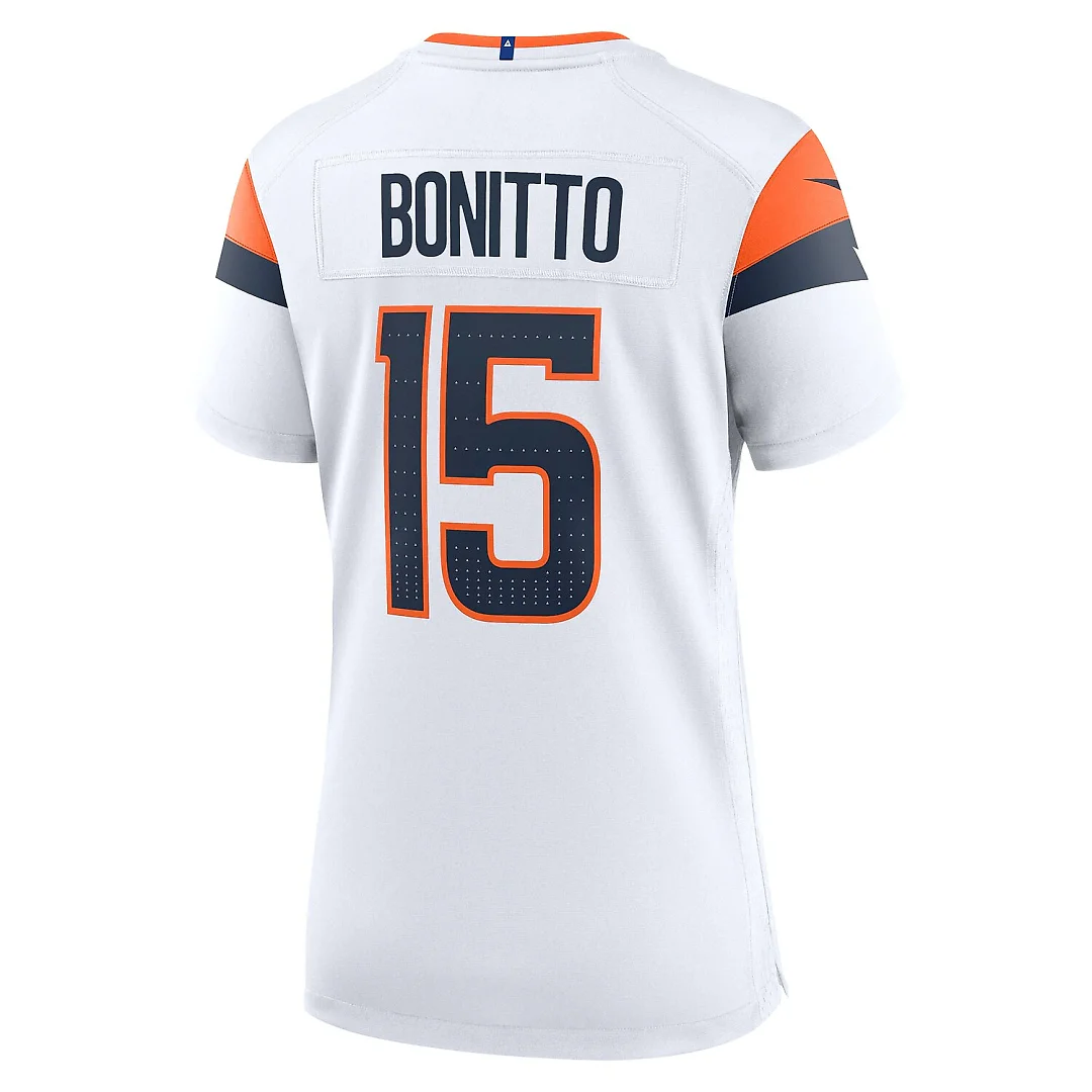 Zennovawear Nik Bonitto Denver Broncos Women's Game Jersey - White