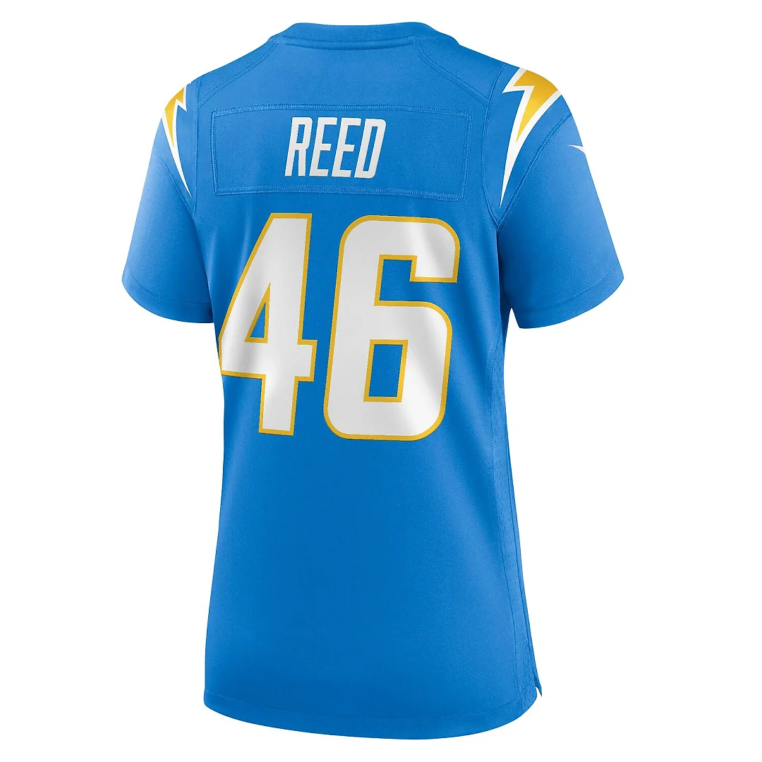 Zennovawear Nikko Reed Los Angeles Chargers Women's Team Game Jersey - Powder Blue