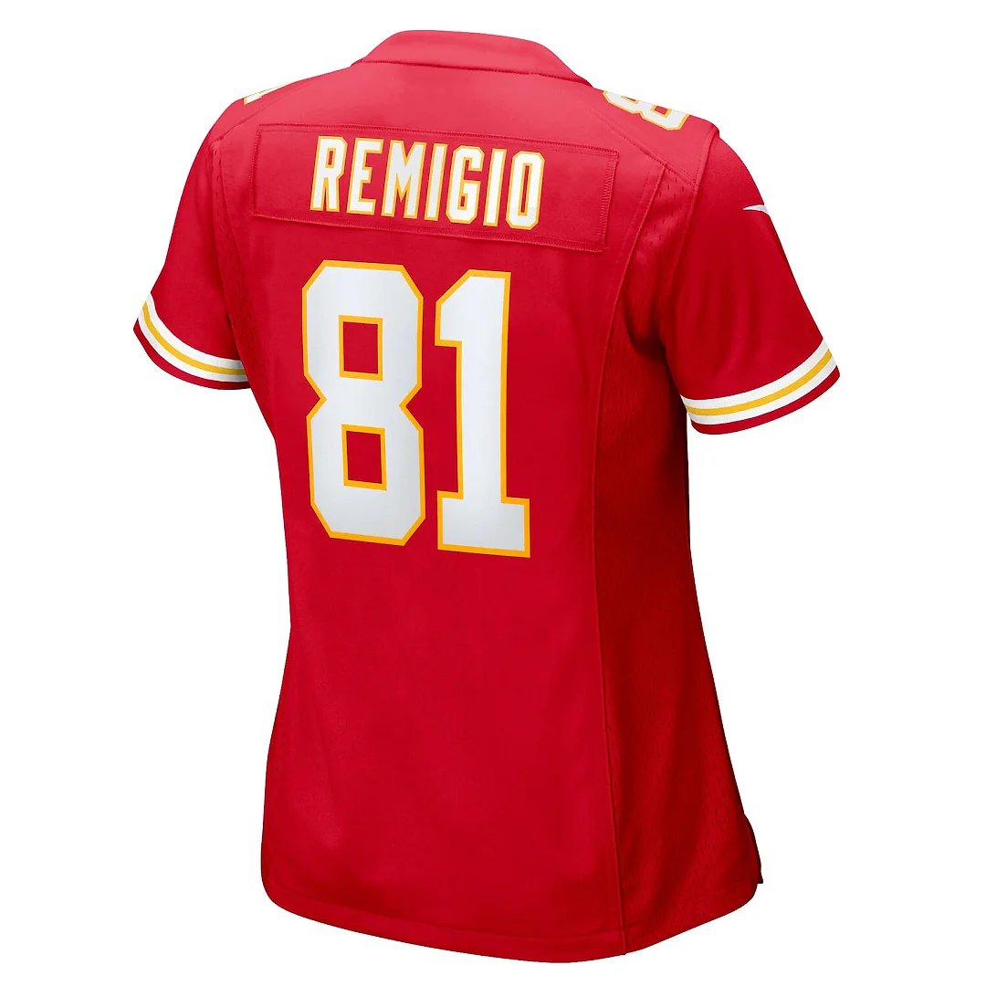 Zennovawear Nikko Remigio Kansas City Chiefs Women's Team Game Jersey - Red