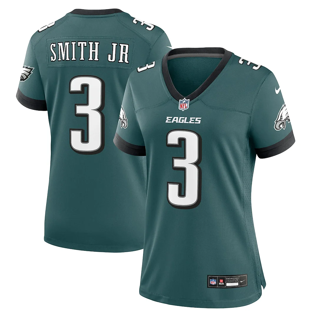 Zennovawear Nolan Smith Philadelphia Eagles Women's Team Game Jersey - Midnight Green