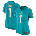 Zennovawear Number 1 Bride Miami Dolphins Women's Game Jersey - Aqua