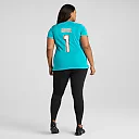 Zennovawear Number 1 Bride Miami Dolphins Women's Game Jersey - Aqua