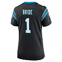 Zennovawear Number 1 Bride Carolina Panthers Women's Game Jersey - Black