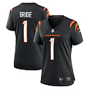 Zennovawear Number 1 Bride Cincinnati Bengals Women's Game Jersey - Black