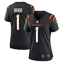 Zennovawear Number 1 Bride Cincinnati Bengals Women's Game Jersey - Black