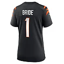 Zennovawear Number 1 Bride Cincinnati Bengals Women's Game Jersey - Black