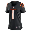 Zennovawear Number 1 Bride Cincinnati Bengals Women's Game Jersey - Black