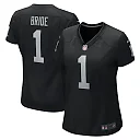 Zennovawear Number 1 Bride Las Vegas Raiders Women's Game Jersey - Black