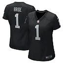 Zennovawear Number 1 Bride Las Vegas Raiders Women's Game Jersey - Black