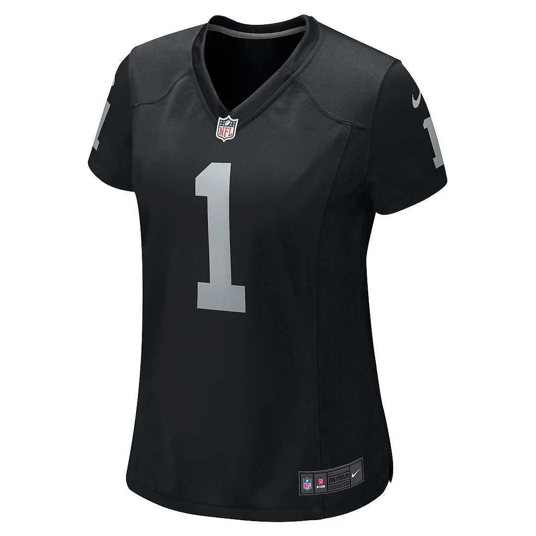 Zennovawear Number 1 Bride Las Vegas Raiders Women's Game Jersey - Black