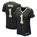 Zennovawear Number 1 Bride New Orleans Saints Women's Game Jersey - Black
