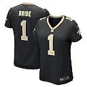 Zennovawear Number 1 Bride New Orleans Saints Women's Game Jersey - Black