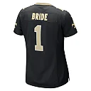 Zennovawear Number 1 Bride New Orleans Saints Women's Game Jersey - Black