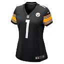 Zennovawear Number 1 Bride Pittsburgh Steelers Women's Game Jersey - Black