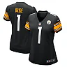 Zennovawear Number 1 Bride Pittsburgh Steelers Women's Game Jersey - Black