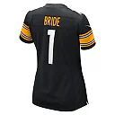 Zennovawear Number 1 Bride Pittsburgh Steelers Women's Game Jersey - Black