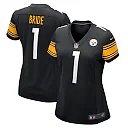 Zennovawear Number 1 Bride Pittsburgh Steelers Women's Game Jersey - Black