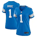Zennovawear Number 1 Bride Detroit Lions Women's Game Jersey - Blue