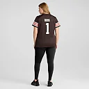 Zennovawear Number 1 Bride Cleveland Browns Women's Game Jersey - Brown