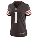 Zennovawear Number 1 Bride Cleveland Browns Women's Game Jersey - Brown