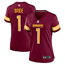 Zennovawear Number 1 Bride Washington Commanders Women's Game Jersey - Burgundy