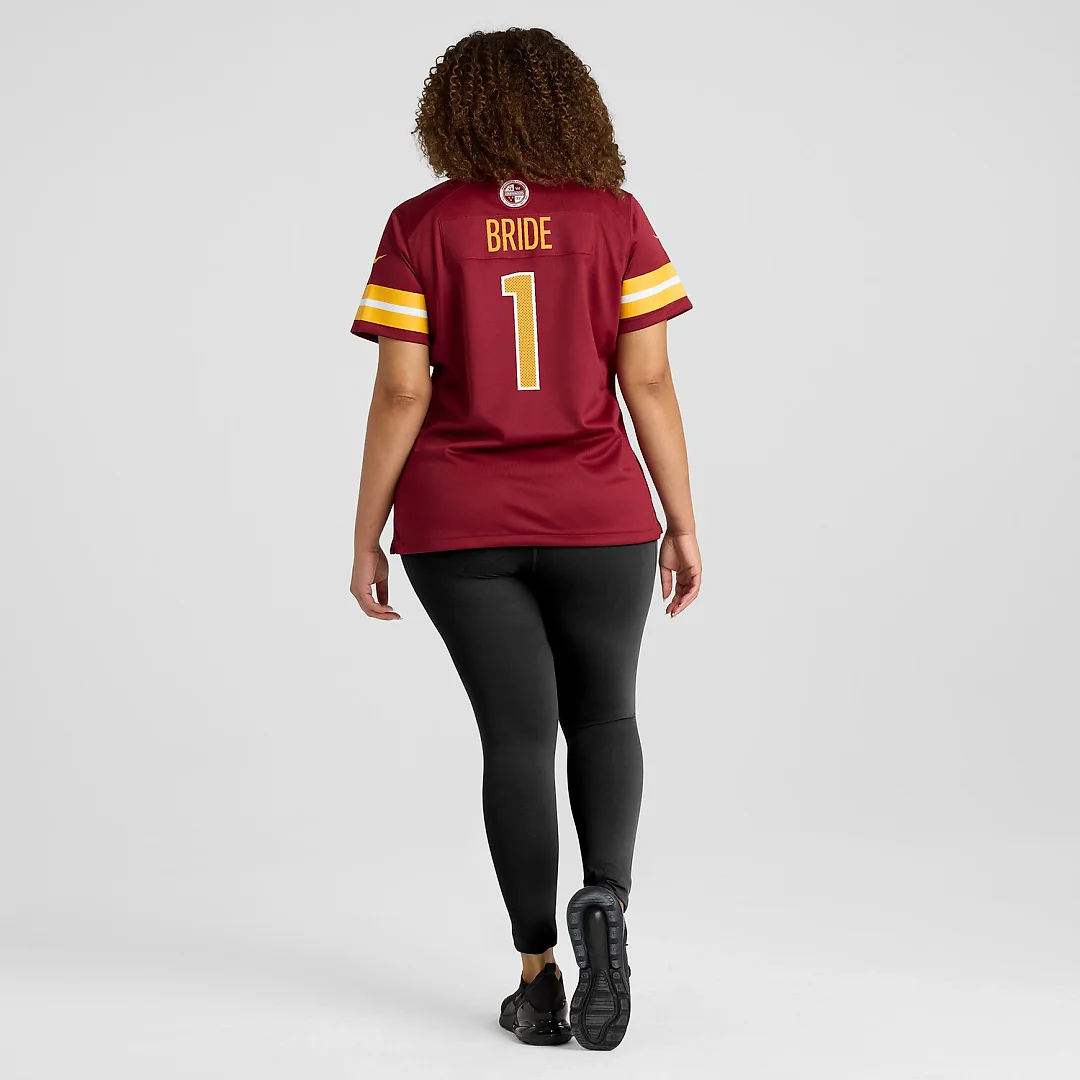 Zennovawear Number 1 Bride Washington Commanders Women's Game Jersey - Burgundy