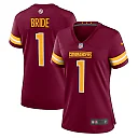 Zennovawear Number 1 Bride Washington Commanders Women's Game Jersey - Burgundy