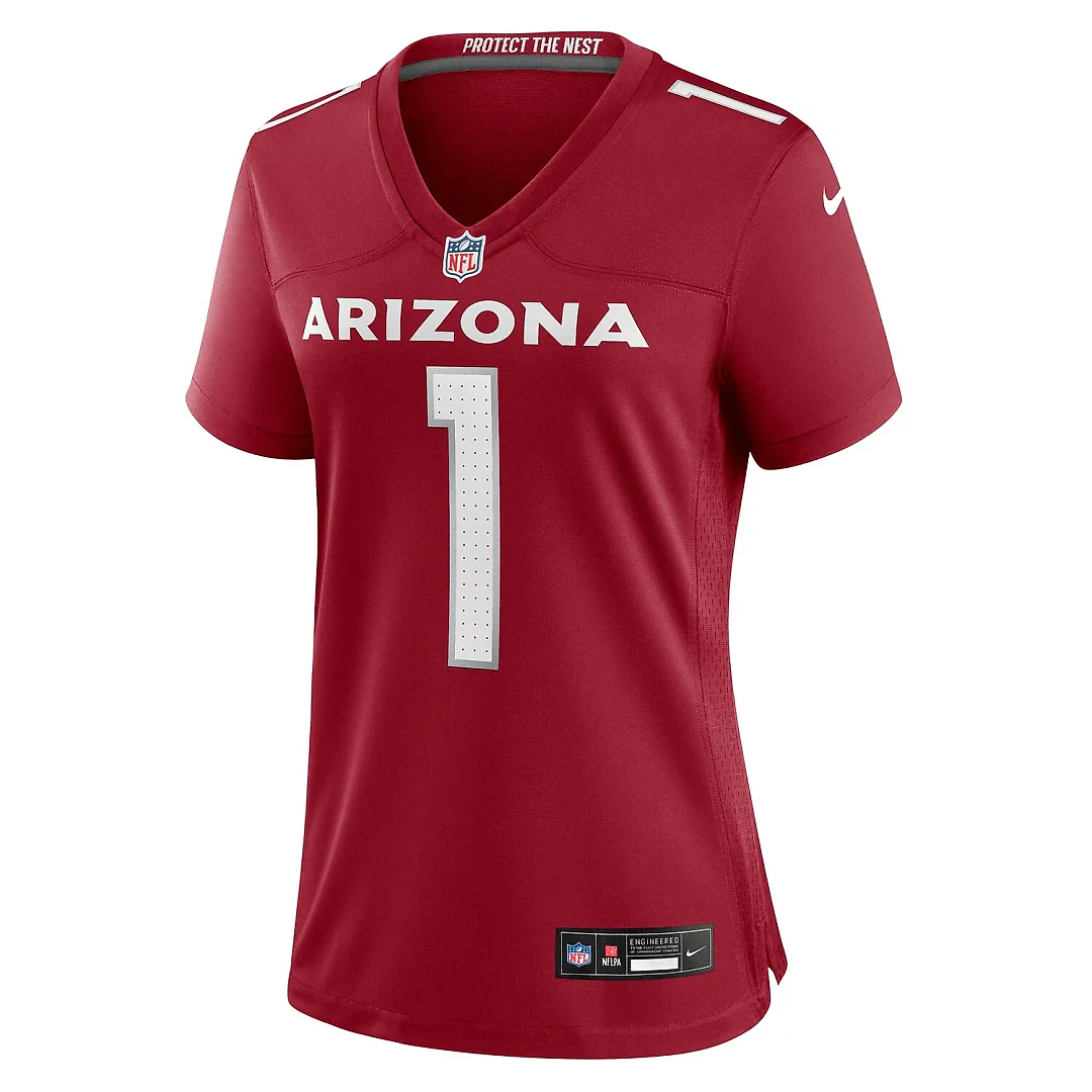 Zennovawear Number 1 Bride Arizona Cardinals Women's Game Jersey - Cardinal