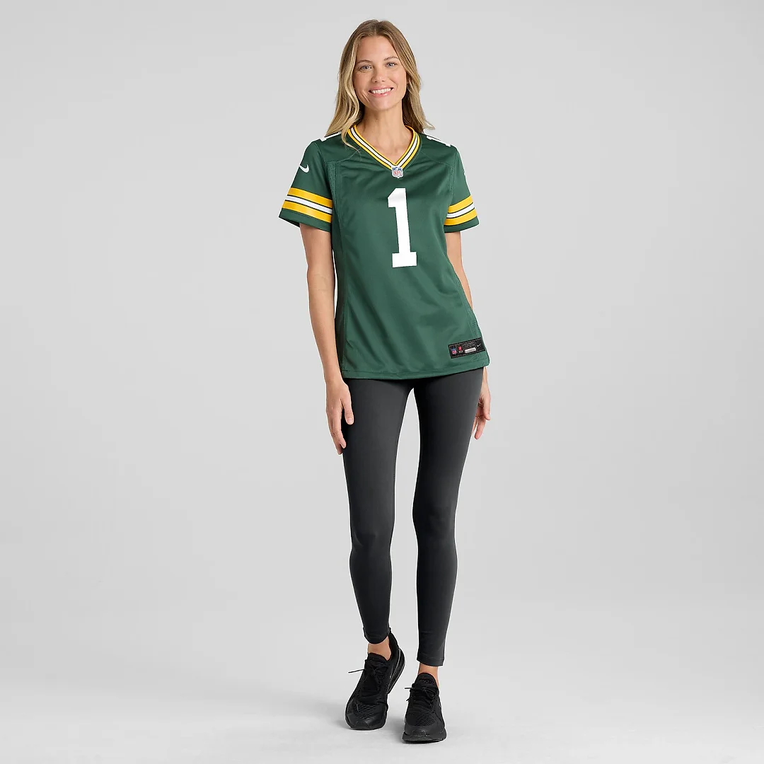 Zennovawear Number 1 Bride Green Bay Packers Women's Game Jersey - Green
