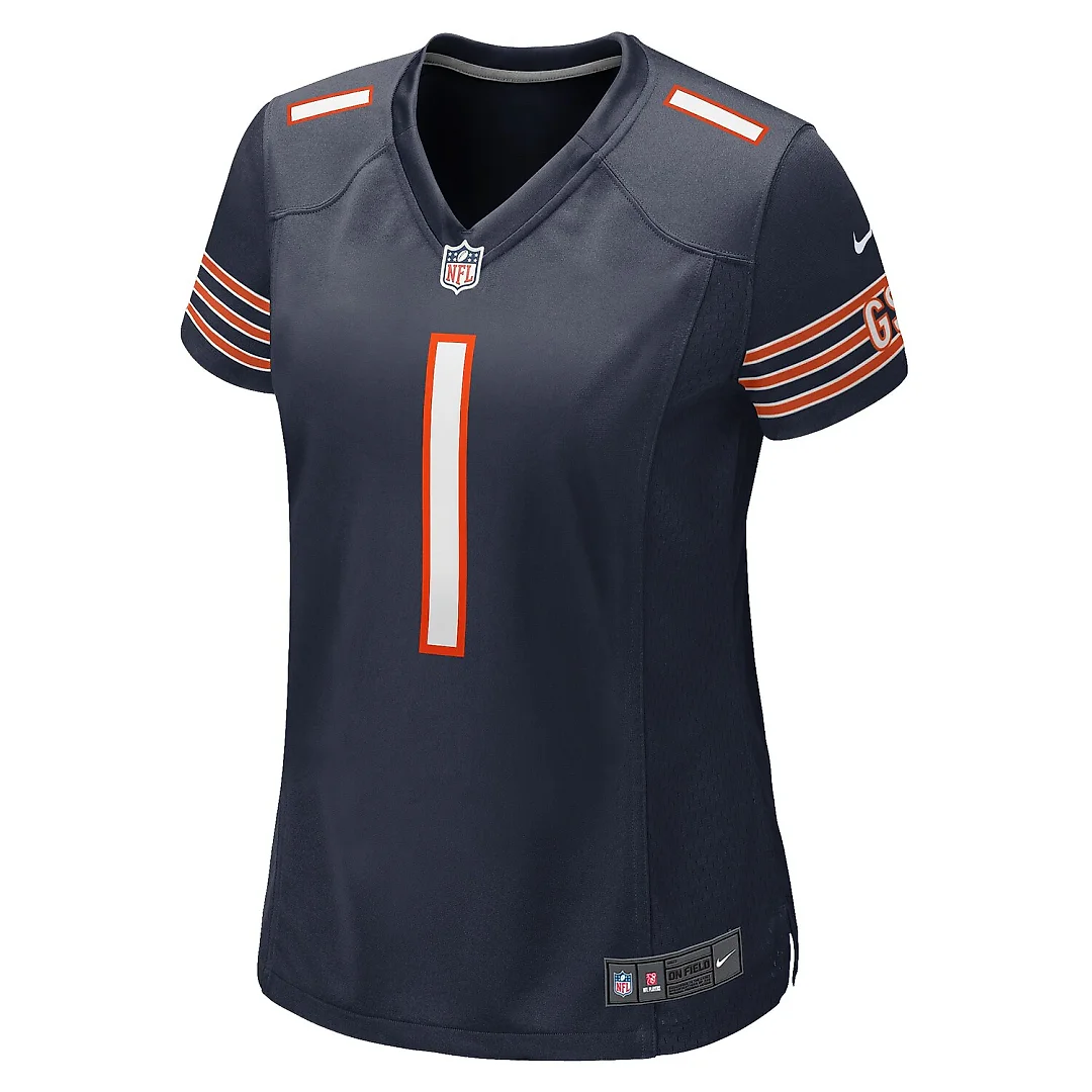 Zennovawear Number 1 Bride Chicago Bears Women's Game Jersey - Navy