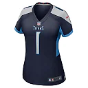 Zennovawear Number 1 Bride Tennessee Titans Women's Game Jersey - Navy