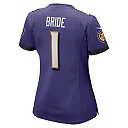 Zennovawear Number 1 Bride Baltimore Ravens Women's Game Jersey - Purple