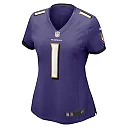 Zennovawear Number 1 Bride Baltimore Ravens Women's Game Jersey - Purple