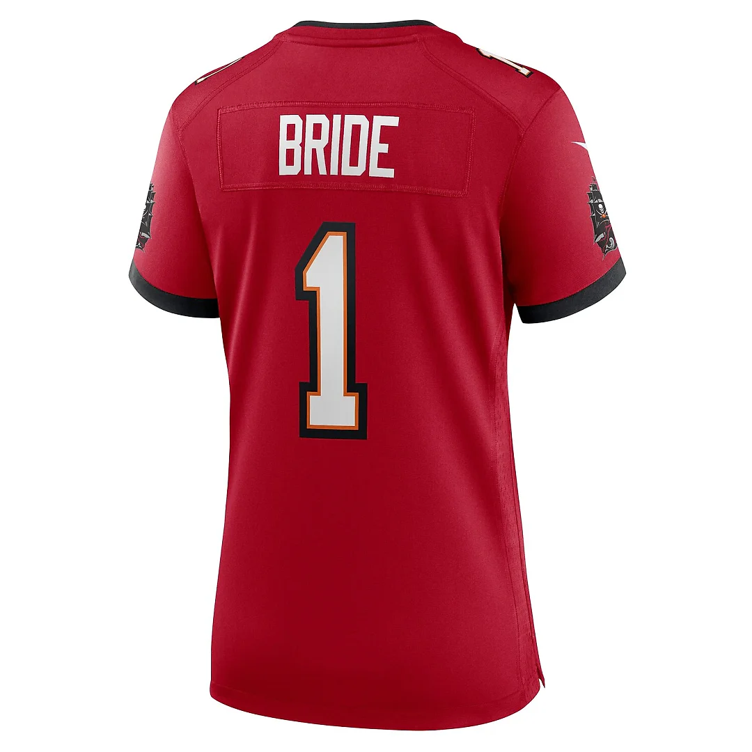 Zennovawear Number 1 Bride Tampa Bay Buccaneers Women's Game Jersey - Red