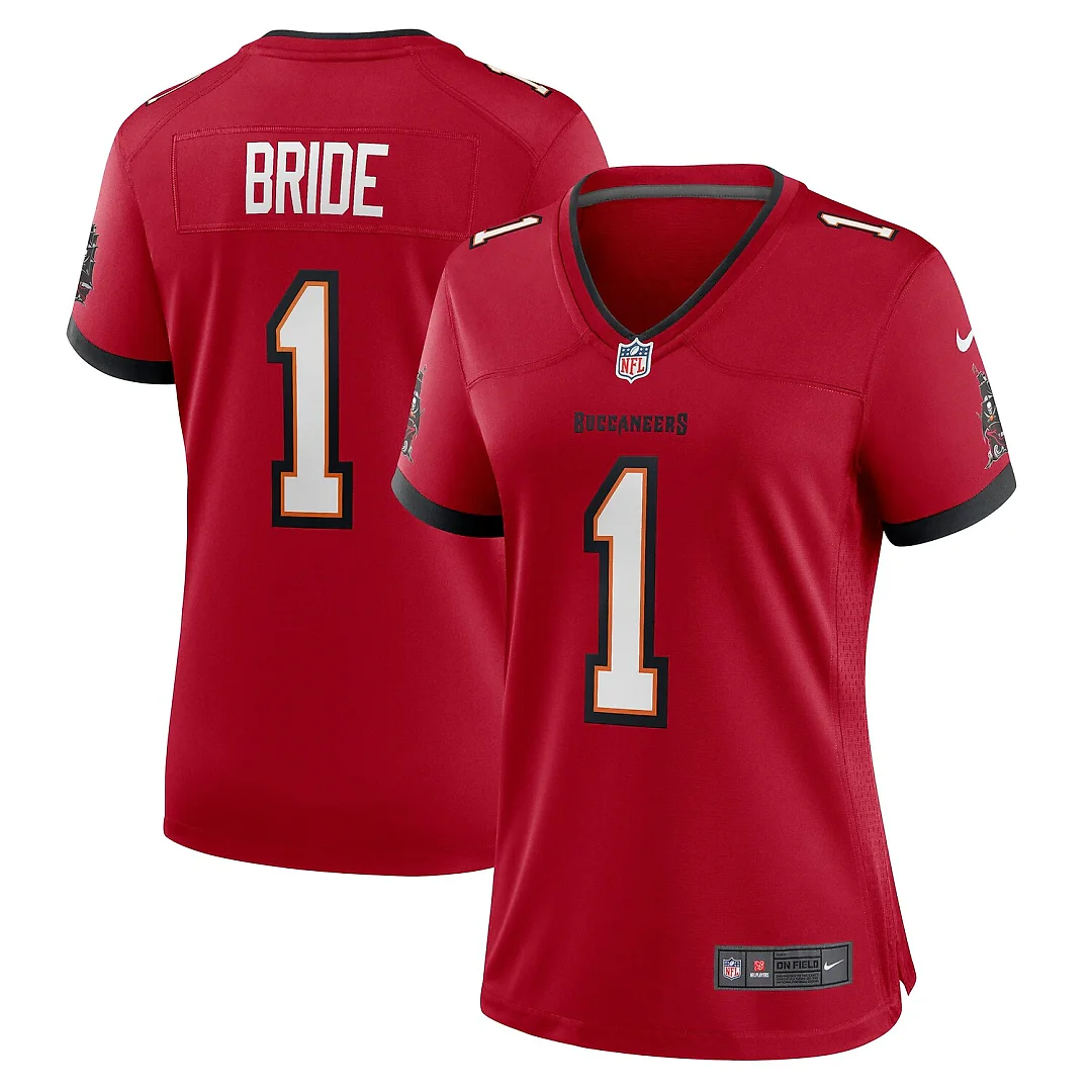 Zennovawear Number 1 Bride Tampa Bay Buccaneers Women's Game Jersey - Red