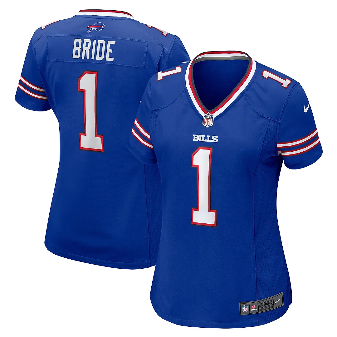 Zennovawear Number 1 Bride Buffalo Bills Women's Game Jersey - Royal