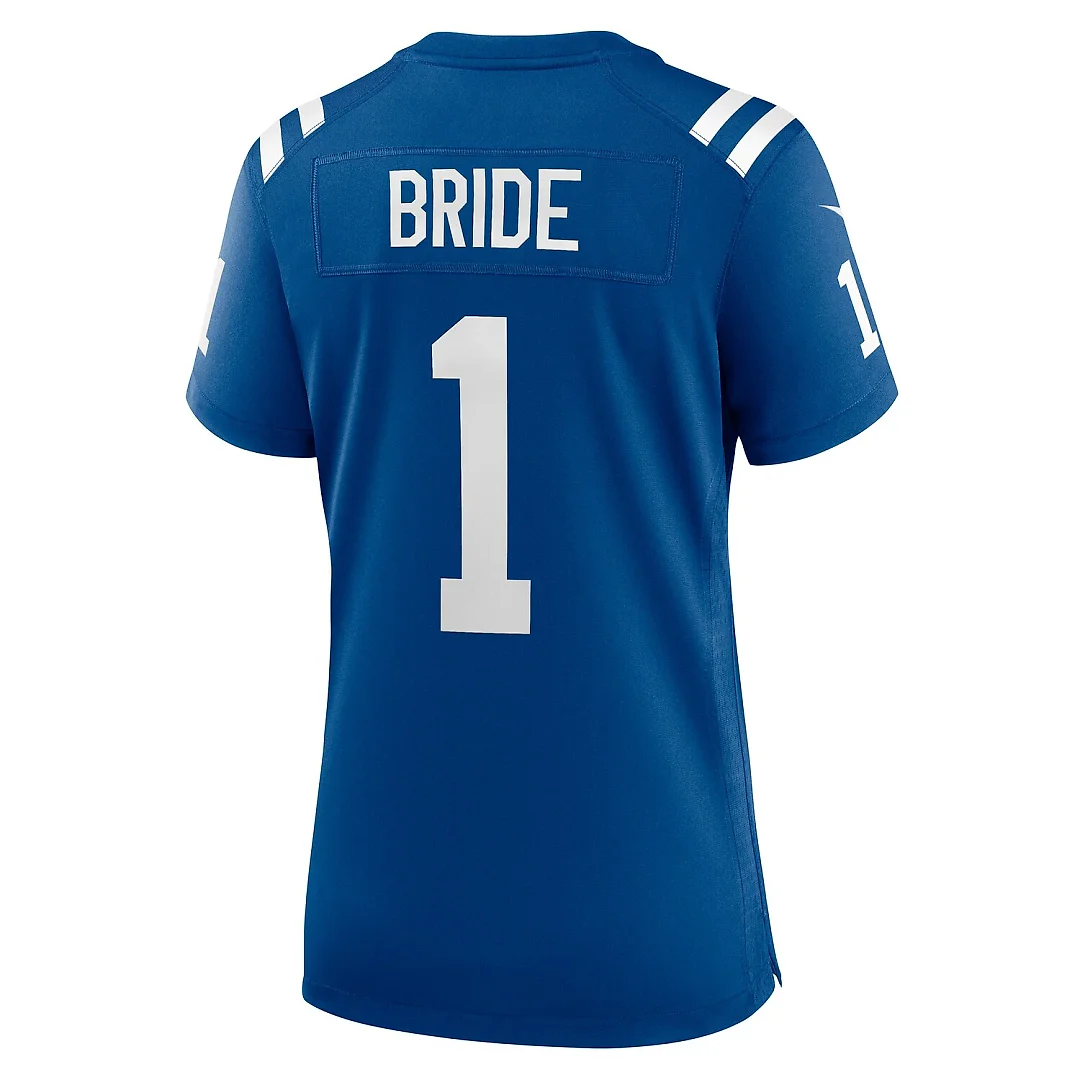 Zennovawear Number 1 Bride Indianapolis Colts Women's Game Jersey - Royal