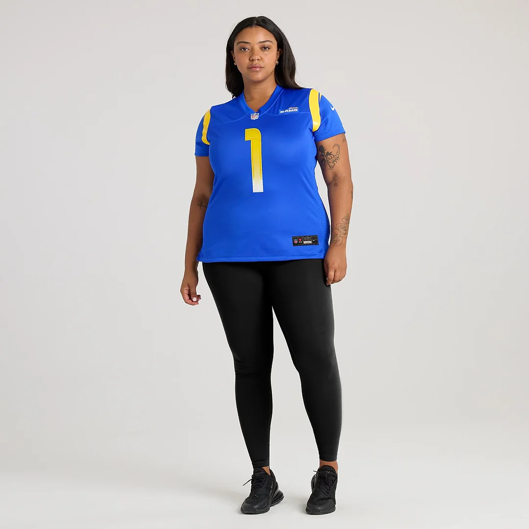 Zennovawear Number 1 Bride Los Angeles Rams Women's Game Jersey - Royal