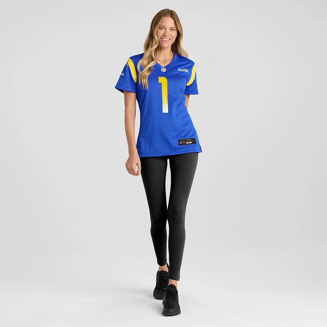 Zennovawear Number 1 Bride Los Angeles Rams Women's Game Jersey - Royal