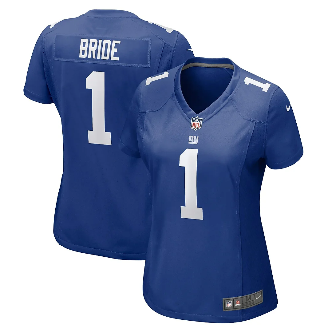 Zennovawear Number 1 Bride New York Giants Women's Game Jersey - Royal
