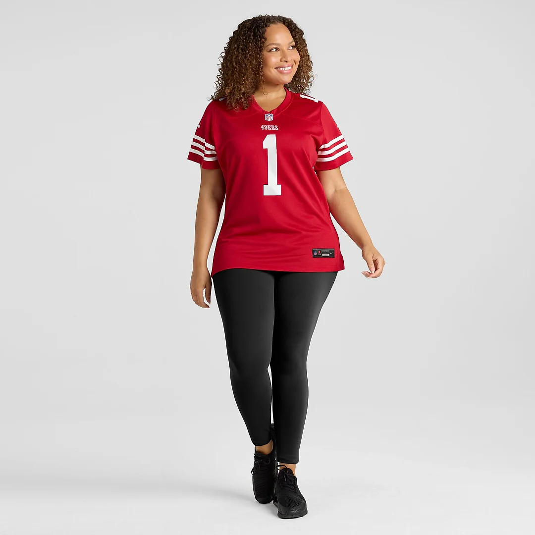Zennovawear Number 1 Bride San Francisco 49ers Women's Game Jersey - Scarlet