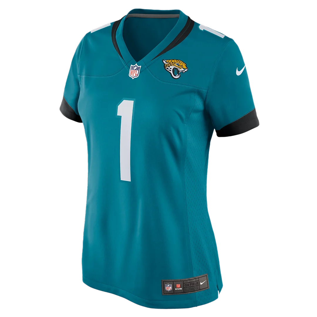 Zennovawear Number 1 Bride Jacksonville Jaguars Women's Game Jersey - Teal