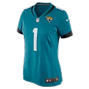 Zennovawear Number 1 Bride Jacksonville Jaguars Women's Game Jersey - Teal