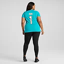 Zennovawear Number 1 Mom Miami Dolphins Women's Game Jersey - Aqua