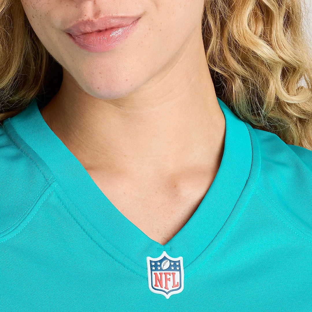 Zennovawear Number 1 Mom Miami Dolphins Women's Game Jersey - Aqua