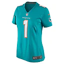Zennovawear Number 1 Mom Miami Dolphins Women's Game Jersey - Aqua