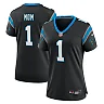 Zennovawear Number 1 Mom Carolina Panthers Women's Game Jersey - Black