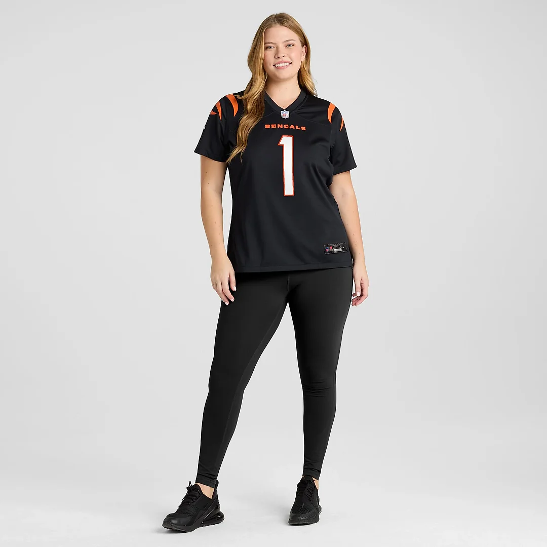 Zennovawear Number 1 Mom Cincinnati Bengals Women's Game Jersey - Black