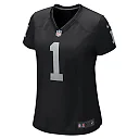 Zennovawear Number 1 Mom Las Vegas Raiders Women's Game Jersey - Black