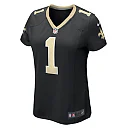 Zennovawear Number 1 Mom New Orleans Saints Women's Game Jersey - Black